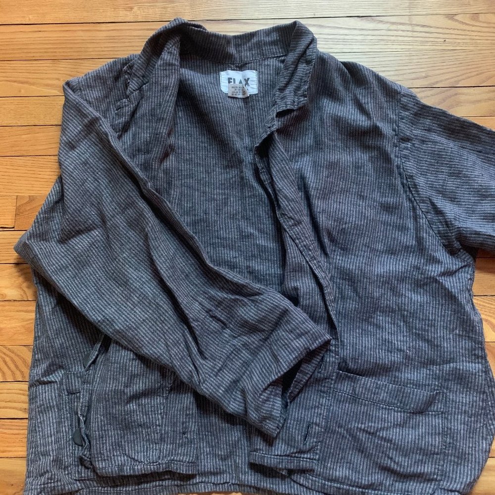 Flax Cropped Linen jacket